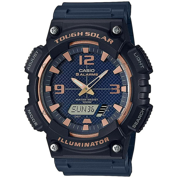 Casio Men's Ana-Digi Solar 100m Black Stainless Steel/Resin Watch AQS810W-2A3V EasyOptionXY LLC
