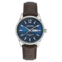Armitron Men's Day Date Brown/Blue Leather Strap Dress Watch EasyOptionXY LLC