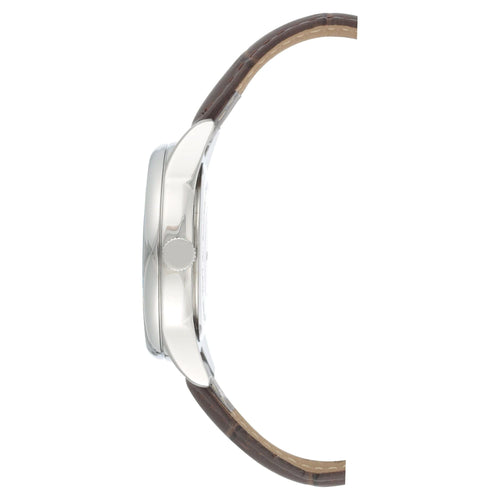 Armitron Men's Day Date Brown/Blue Leather Strap Dress Watch EasyOptionXY LLC