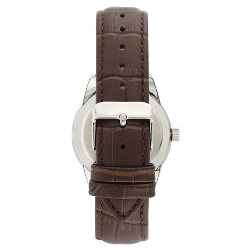 Armitron Men's Day Date Brown/Blue Leather Strap Dress Watch EasyOptionXY LLC