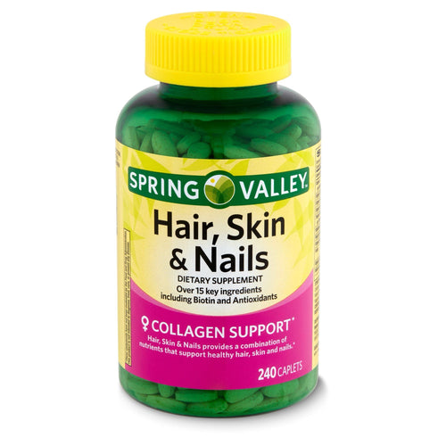 Spring Valley Hair; Skin & Nails Dietary Supplement; 240 Count EasyOptionXY LLC