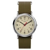 Timex Unisex Weekender Olive/Cream 38mm Casual Watch, Fabric Slip-Thru Strap EasyOptionXY LLC