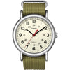 Timex Unisex Weekender Olive/Cream 38mm Casual Watch, Fabric Slip-Thru Strap EasyOptionXY LLC