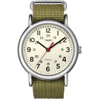 Timex Unisex Weekender Olive/Cream 38mm Casual Watch, Fabric Slip-Thru Strap EasyOptionXY LLC