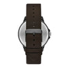 George Men's Watch: Gunmetal Tone Case, Black Easy Read Dial, Brown Textured Vegan Leather Band (FMDOGE057) EasyOptionXY LLC