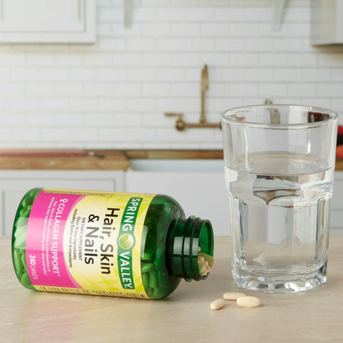 Spring Valley Hair; Skin & Nails Dietary Supplement; 240 Count EasyOptionXY LLC