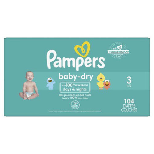 Pampers Baby-Dry Diapers Size 3, 104 Count EasyOptionXY LLC