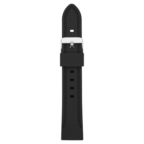 20mm Unisex Adult Black Silicone Replacement Sport Watch Band (FMDBA014) EasyOptionXY LLC