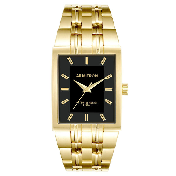 Armitron Mens Dress Watch with Gold Tone Metal Bracelet Band EasyOptionXY LLC