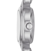 Time & Tru Women's Wristwatch: Silver Tone Round Case and Dial, Silver Interlocking Bracelet (FMDOTT099) EasyOptionXY LLC
