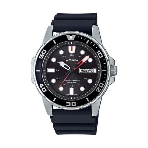 Casio Men's Solar Powered Analog Watch, Black Dial EasyOptionXY LLC