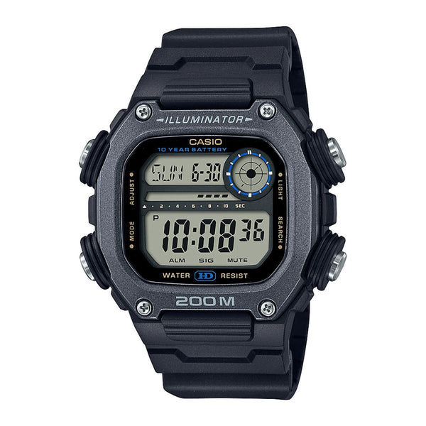 Casio DW291H-1AV Men's Heavy Duty Digital Sport Watch - Black/Silver EasyOptionXY LLC