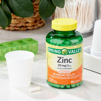 Spring Valley Zinc with Vitamin D Capsules Dietary Supplement; 50 mg; 150 Count EasyOptionXY LLC