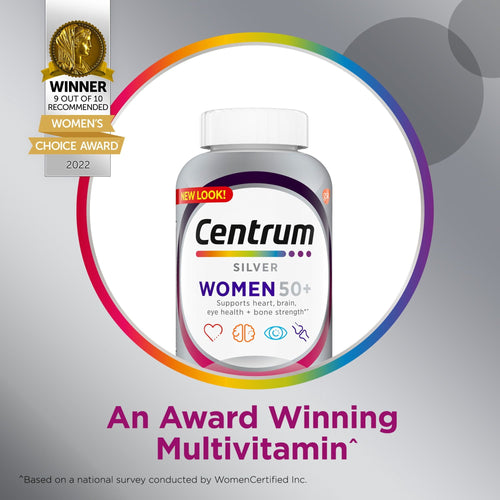 Centrum Silver Multivitamins for Women Over 50; Multimineral Supplement; 200 Count EasyOptionXY LLC