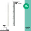 Bolsius White Taper Candles 10 Inch- 100 Pack Burn Time 7 H r Home D¨¦cor Church Candles EasyOptionXY LLC