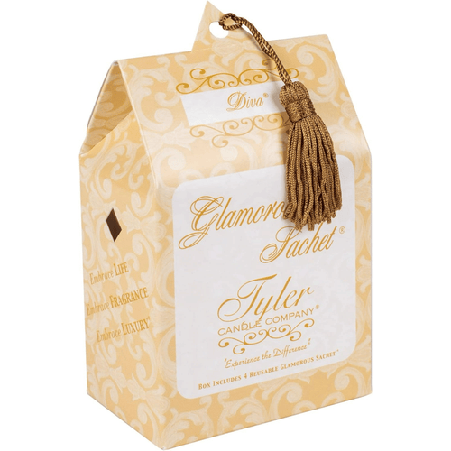 Tyler Candle Glamorous Sachet Set of 4 Boxes - Diva EasyOptionXY LLC