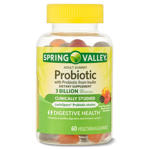 Spring Valley Adult Probiotic + Prebiotic Gummies; 60 Count EasyOptionXY LLC