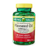 Spring Valley Flaxseed Oil Softgels Dietary Supplement; 1; 000 mg; 100 Count EasyOptionXY LLC