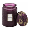 Voluspa Santiago Huckleberry Large Embossed Glass Jar Candle (18 Ounces) EasyOptionXY LLC