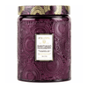Voluspa Santiago Huckleberry Large Embossed Glass Jar Candle (18 Ounces) EasyOptionXY LLC