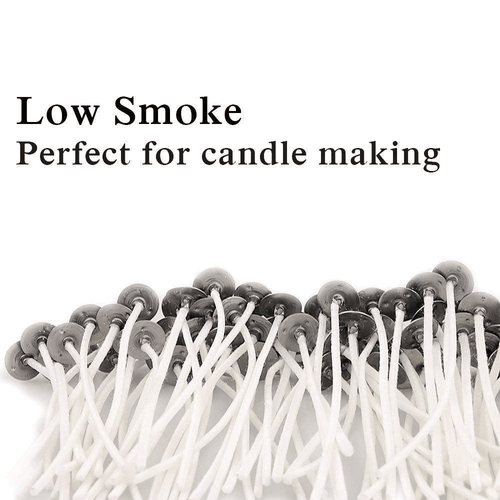 FAGINEY 100 Pcs Eco Candle Wick, Low Smoke 3.1/3.9/ 4.7/5.5/5.9/7.9in Pre-Waxed & 100% Natural Cotton Core,for Candle Making,Versatile DIY Candles Wicks EasyOptionXY LLC