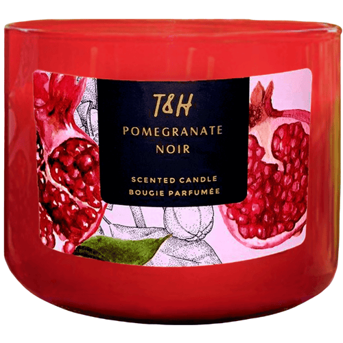 Pomegranate Noir 3 Wick Candle | Natural Soy Wax Candle for Home, 15.8 Oz Large Aromatherapy Candle for Relaxation, Scented Candle for Women and Men, Luxury Candle Gift for Him and Her EasyOptionXY LLC