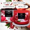 Pomegranate Noir 3 Wick Candle | Natural Soy Wax Candle for Home, 15.8 Oz Large Aromatherapy Candle for Relaxation, Scented Candle for Women and Men, Luxury Candle Gift for Him and Her EasyOptionXY LLC