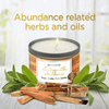 MAGNIFICENT 101 Affirmations Sage, Cedar, Palo Santo, Sprinkle of sage Leaves Smudge Candle for House Energy Cleansing, Banishes Negative Energy - Soy Wax Tin Candle (I Align with Abundance) EasyOptionXY LLC