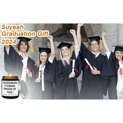 IRmm Funny Graduation Gift for Her/Him, Sooooo Proud of You Graduation Candle Soy Wax Lavender Scented Candle for Party Decorations College Grad Gift Birthday Gift EasyOptionXY LLC