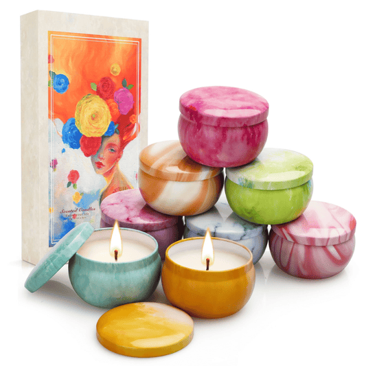 Scented Candle Gifts 8 Pack Aromatherapy Candle Sets Soy Candle for for Christmas Day, Birthday, Mothers Day, Valentine's Day, Anniversary EasyOptionXY LLC