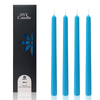 XINAOBAOLUO 11.8 inch Blue Christmas Candles Sticks Unscented Taper Candles Luxury Pack of 4 EasyOptionXY LLC