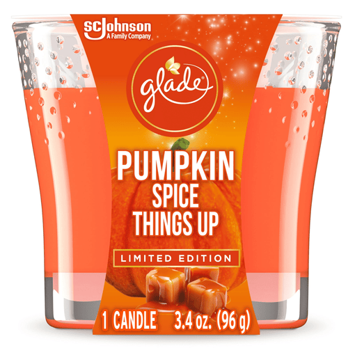 Glade Jar Candle 1 CT, Pumpkin Spice Things Up, 3.4 OZ. Total, Air Freshener, Wax Infused with Essential Oils EasyOptionXY LLC