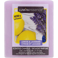 Luminessence Scented Pillar Candle, Lemon & Lavender, Plum, 1-Pack EasyOptionXY LLC