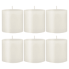 Stonebriar Unscented 3" x 3" 1-Wick White Pillar Candles, 6 Pack EasyOptionXY LLC