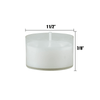 Stonebriar Unscented Long Burning Clear Cup Tealight Candles with 6-7 Hour Burn Time, 96 Pack, White EasyOptionXY LLC