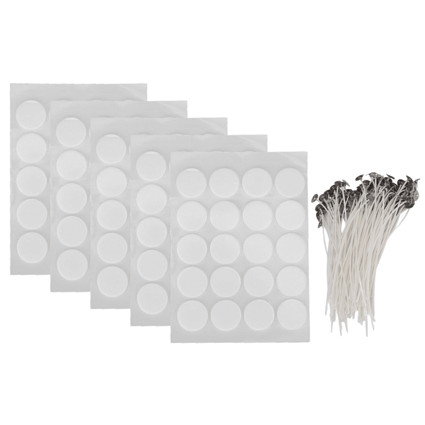 Candle Wicks, Bulk Candle Wicks Pure Cotton Functional No Odor Burn Longer For DIY Candle Making White Background Stickers EasyOptionXY LLC