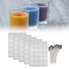 Candle Wicks, Bulk Candle Wicks Pure Cotton Functional No Odor Burn Longer For DIY Candle Making White Background Stickers EasyOptionXY LLC