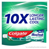 Colgate Max Fresh Mini Breath Strips Toothpaste; Clean Mint; 3 Pack; 6.3 oz EasyOptionXY LLC