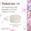 24pcs White Tealights candles - 5-6 Hour Burn Time Cherry Blossom Fragrance Scented Candles Round Clear Cup Pure Handmade Smokeless Candles EasyOptionXY LLC