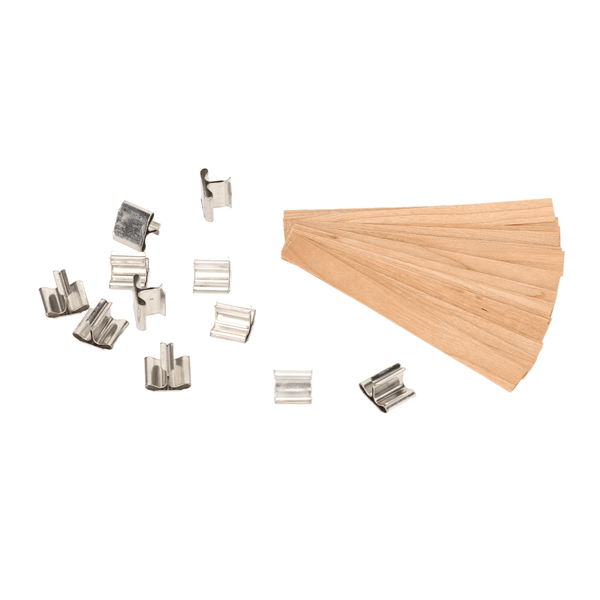 Wood Candle Wicks, Smokeless Wooden Candle Wicks 33 Pcs For Candle Making Craft EasyOptionXY LLC
