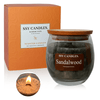Sandalwood Scented Candles for Home-Jar candles 7.9 oz - Wooden Wick Candle-Candles Gift for Women -Aromatherapy candles EasyOptionXY LLC