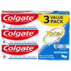 Colgate Total Whitening Toothpaste; Mint; 3 Pack; 5.1 oz Tubes EasyOptionXY LLC