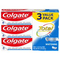 Colgate Total Whitening Toothpaste; Mint; 3 Pack; 5.1 oz Tubes EasyOptionXY LLC