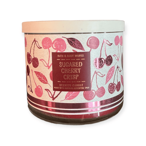 Sugared Cherry Crisp Bath & Body Works 3 Wick Candle 14.5oz EasyOptionXY LLC