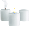 Fresh Linen Scented Pillar Candles - Set of 3 Scented Candles - for Weddings, Home Decoration, Relaxation, Church, Spa EasyOptionXY LLC