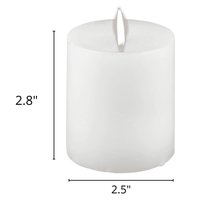 Fresh Linen Scented Pillar Candles - Set of 3 Scented Candles - for Weddings, Home Decoration, Relaxation, Church, Spa EasyOptionXY LLC