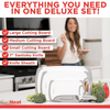 EatNeat 5-Piece Set - Non-Slip Cutting Boards & Stainless Steel Santoku Knife with Sheath. Perfect for Home Kitchen & Outdoor Food Preparation, Cutting & Slicing Meats, Vegetables & Fruits EasyOptionXY LLC