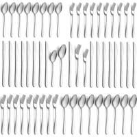 Bestdin Silverware Set, 40 Pieces Stainless Steel Flatware Set for 8, Include Fork Knife Spoon Set, Mirror Polished, Dishwasher Safe, Cutlery Set for Home Kitchen Restaurant Hotel EasyOptionXY LLC