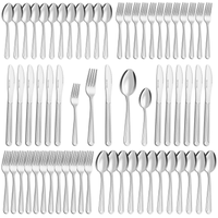 Bestdin Silverware Set for 12, 60 Pieces Stainless Steel Flatware Set, Include Fork Knife Spoon Set, Mirror Polished, Dishwasher Safe,Texture Design Tableware Cutlery Set for Home Kitchen Restaurant EasyOptionXY LLC