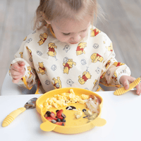 Bumkins Toddler Fork and Spoon Set, Stainless Steel & Silicone for 18 Mos+ (Pineapple) EasyOptionXY LLC